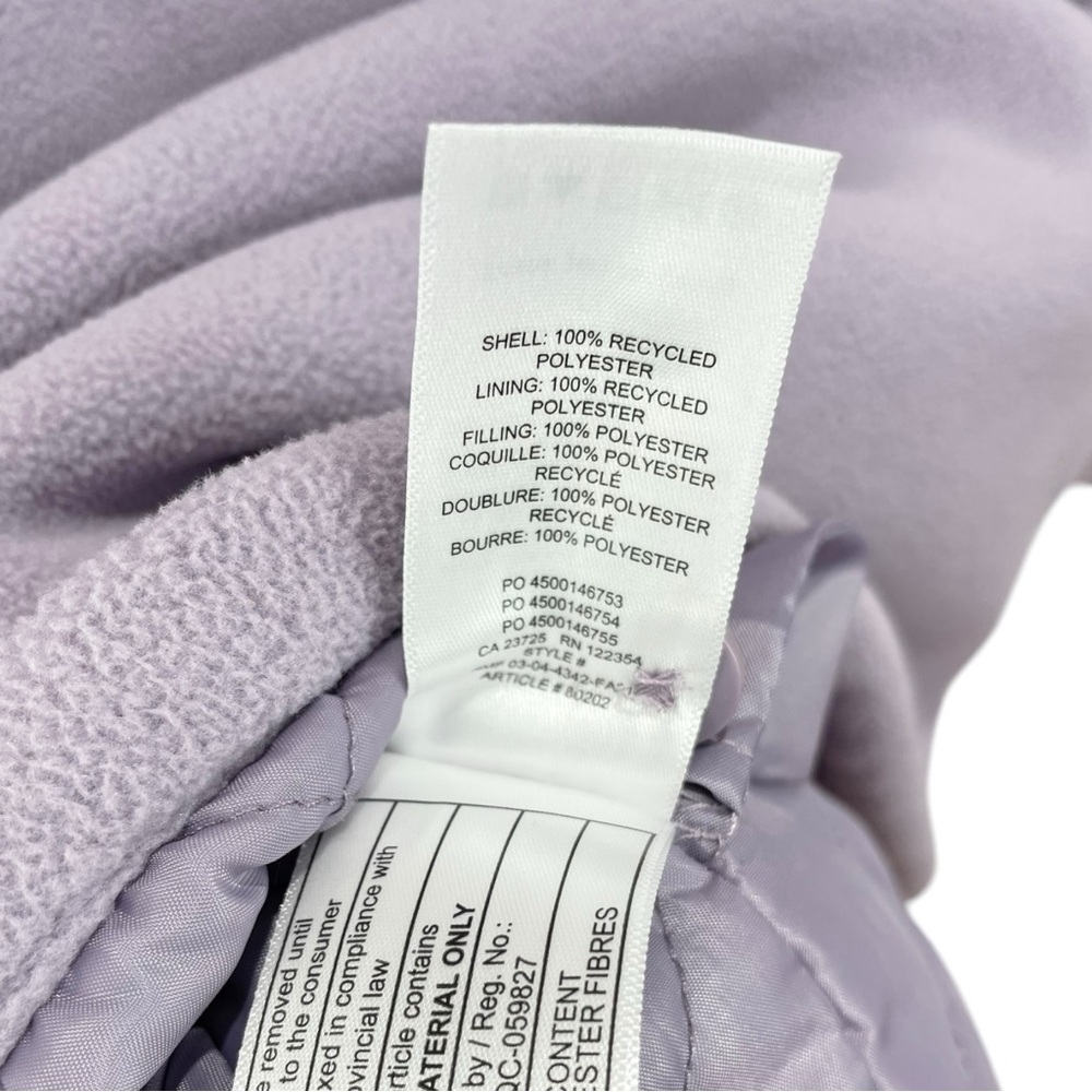 TNA Lavender Purple Ash Mauve Polar Fleece Quilted Shirt Jacket Size 1 (XS) - Picture 10 of 11